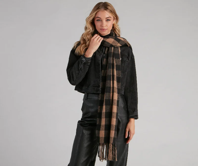 Always Classic Checkered Scarf