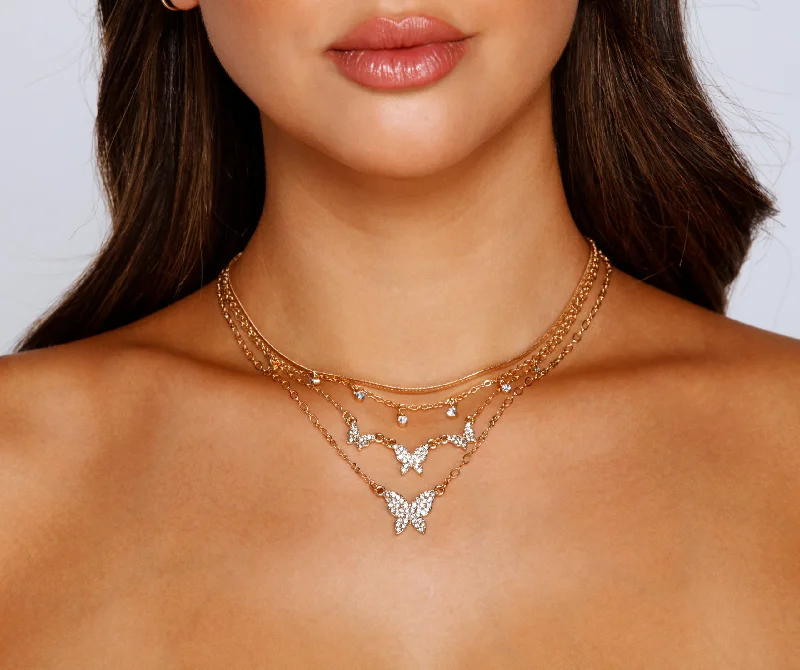 Charm Them All Layered Necklace