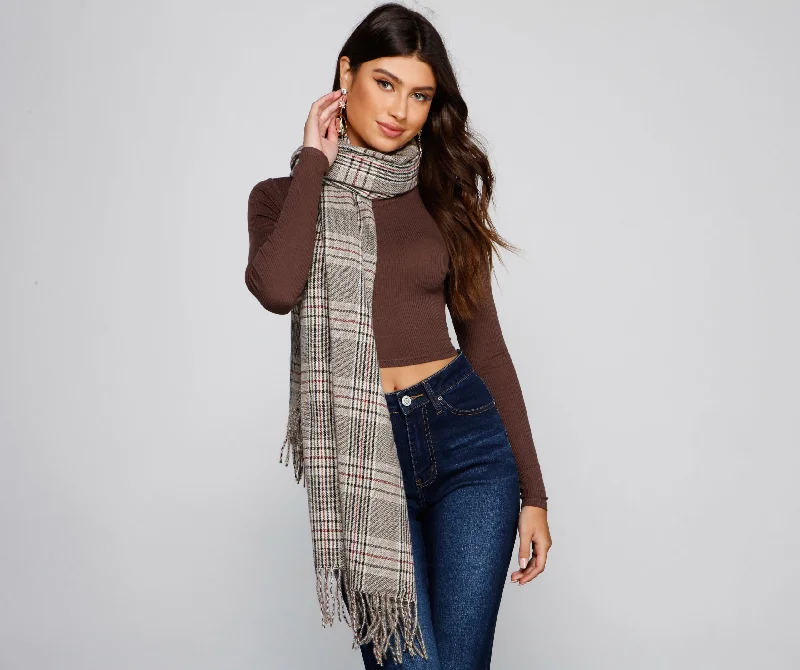 Classic Cozy Plaid Scarf