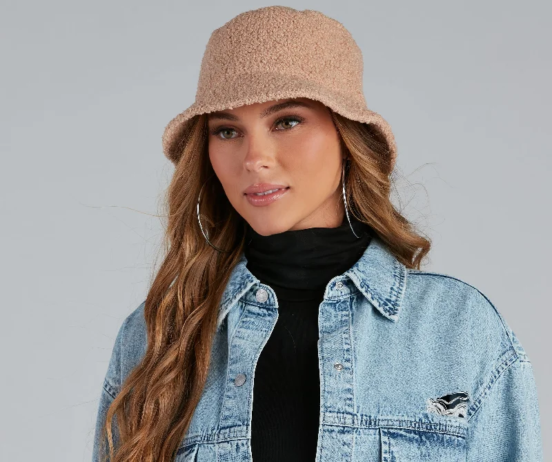 Cuddly Cute Sherpa Bucket Hat