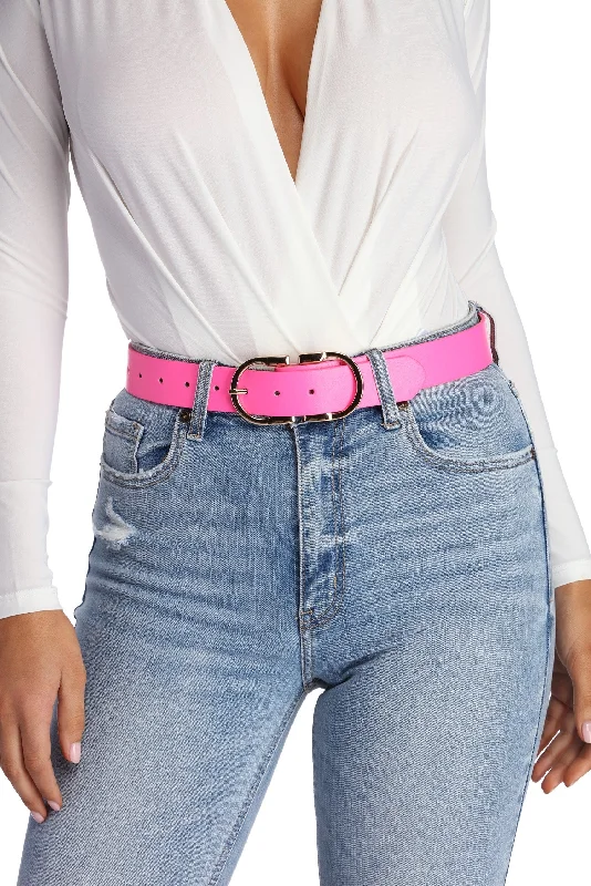 Fab Double D Ring Belt