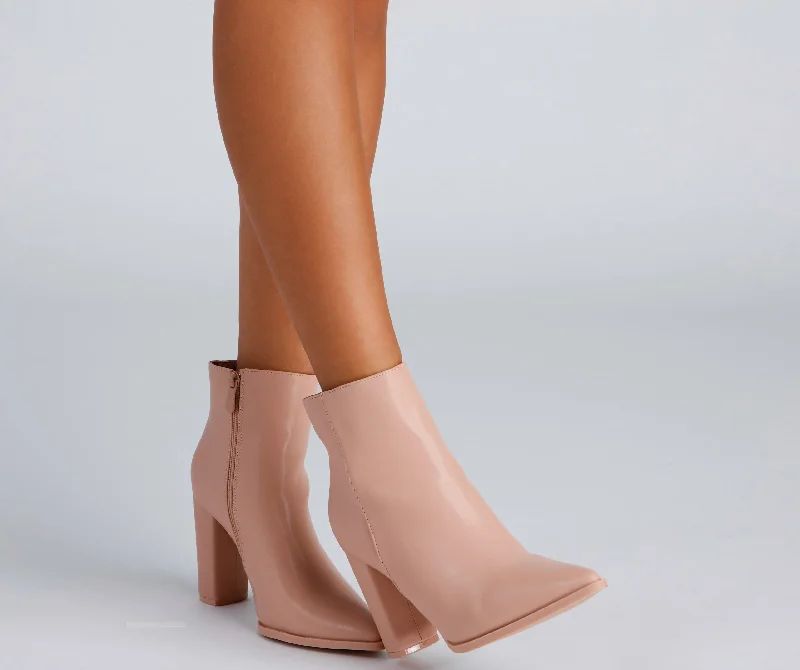 Favorite Kicks Pointed Toe Booties