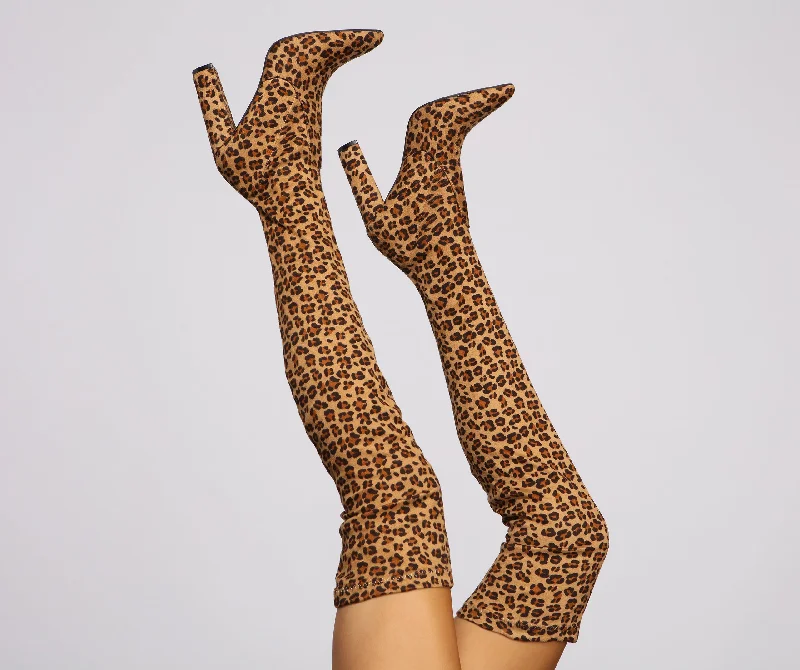 Feline Fierce Over the Knee Boots