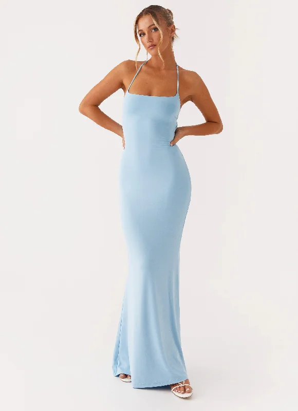 Talk About Us Maxi Dress - Blue