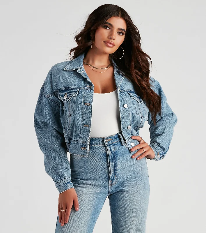 90s Chick Boyfriend Denim Jacket