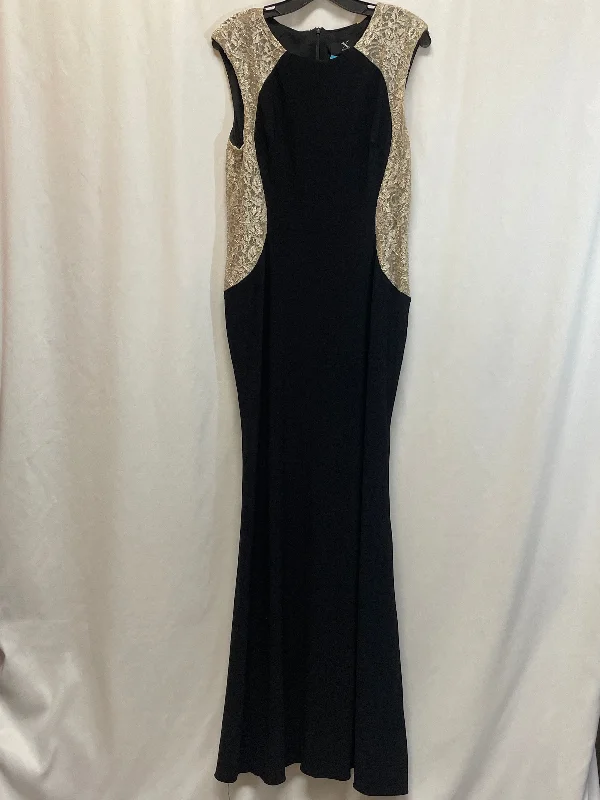 Dress Party Long By Clothes Mentor In Black, Size: L