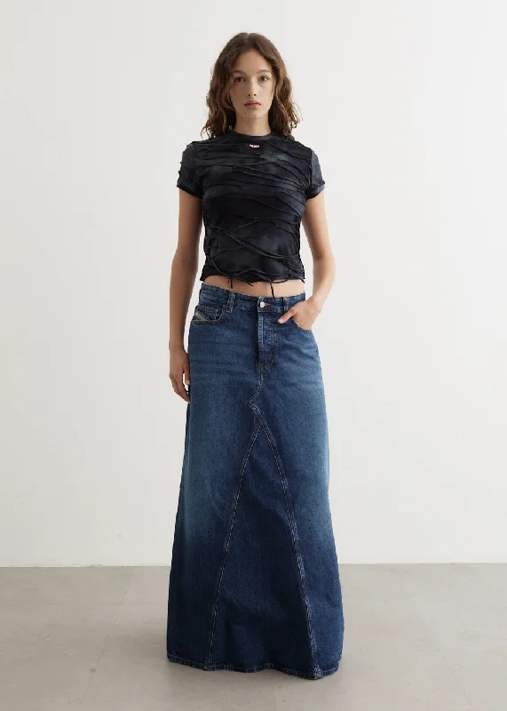 De-Pago Gonna Maxi Denim Skirt