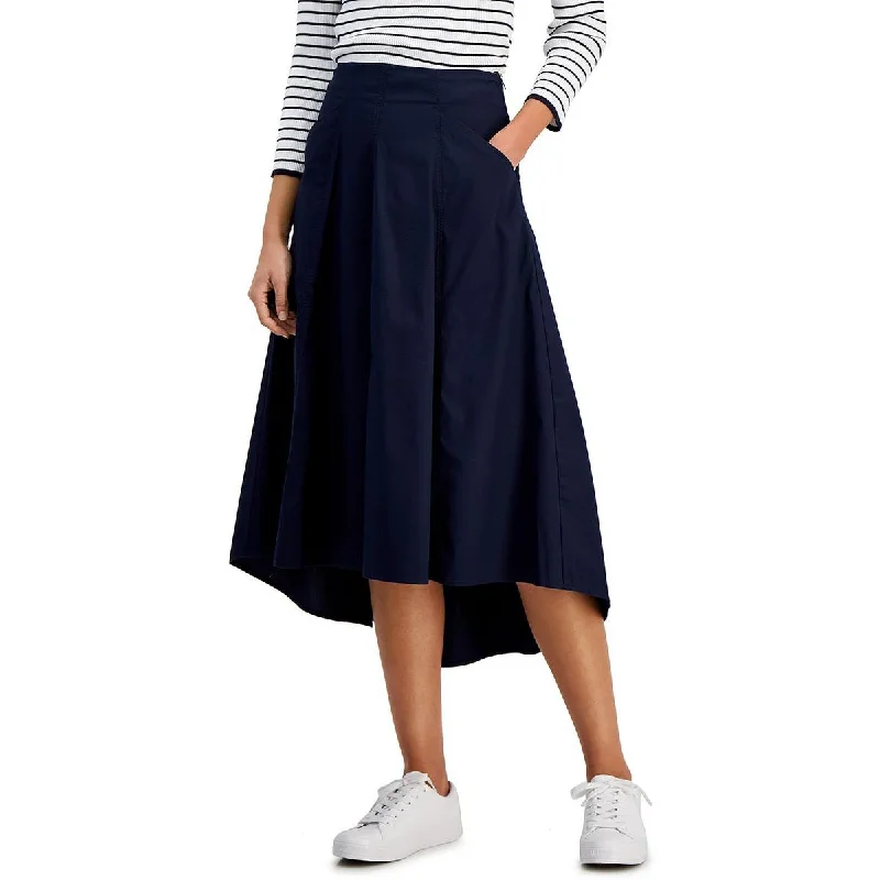 Nautica Jeans Co. Womens Stretch Midi Midi Skirt