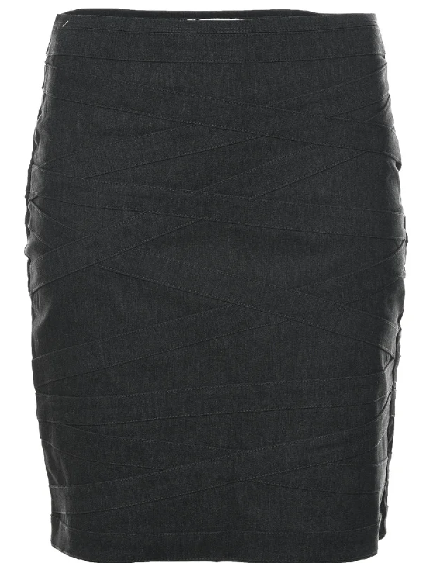 Pencil Shape Midi Skirt - XS