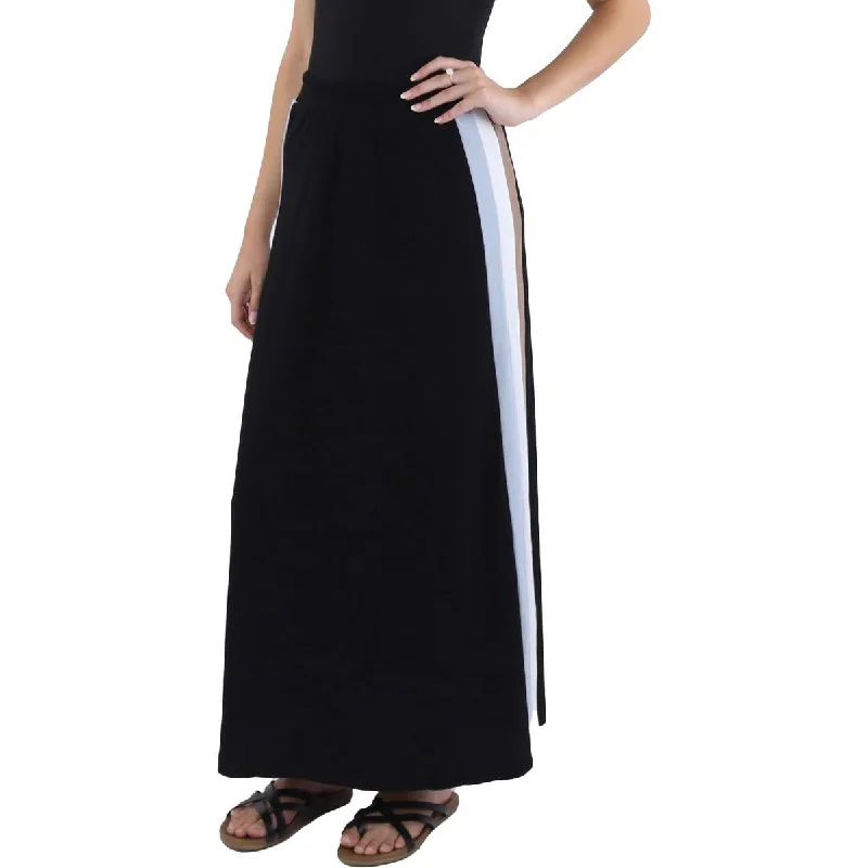 YAL New York Womens Below Knee Stretch Midi Skirt